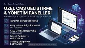 AppIQ ekibimle yönetim panelli CMS web siteleri yaparım