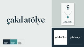 Doğal taş ve gümüş takı atölyesi için logo tasarımı