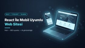React ile sıfırdan hızlı ve mobil uyumlu web sitesi kodlarım