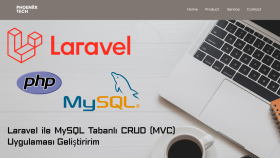 laravel ile mysql tabanlı crud (mvc) uygulaması geliştiririm
