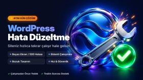 WordPress sitenizdeki hataları hızlıca düzeltirim