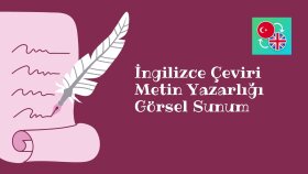İngilizce çeviri metin yazarlığı ve sunum yapabilirim
