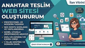 anahtar teslim web sitenizi yaparım