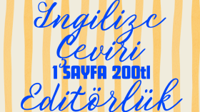 çeviri ve editörlük yaparım