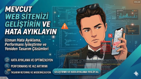 web sitenizi geliştiririm ve hatalarınızı düzeltirim