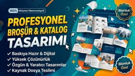 markanız için etkileyici broşür ve katalog tasarlarım