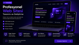 tamamen sıfırdan isteğe özel modern web sitesi yaparım