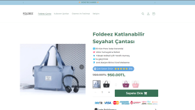 Shopify Foldeez Tek ürün sayfası 