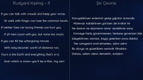 Şiir Çevirisi - Rudyard Kipling - If