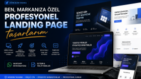 markanıza özel profesyonel landing page tasarlarım