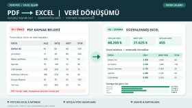 PDF'den Excel'e Veri Aktarımı ve Tablo Düzenleme