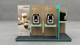 Siemens Kahve Makineleri İçin Yenilikçi Stant Tasarımı