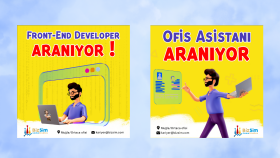 Maskot Banner Tasarımı - BİZ-SİM