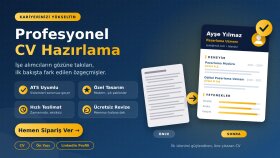 profesyonel, kişiye özel ve modern CV tasarımı yaparım