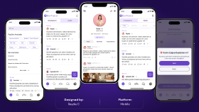 HerVoice - Sosyal Etkileşim Platformu (Mobil UI/UX)