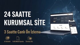  3 saatte onaylı, yeni nesil kurumsal site kurabilirim