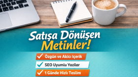SEO uyumlu özgün metin yazarım
