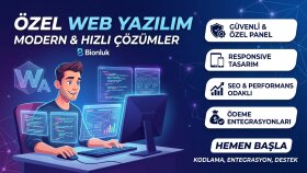 modern hızlı & firmanıza özel web yazılımları yapabilirim