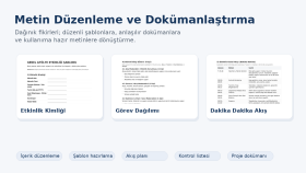Metin Düzenleme, İçerik Akışı ve Profesyonel Yazım