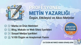isteklerinize uygun profesyonel metinler yazarım