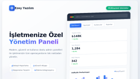 işletmeniz için prof. ve kullanıcı dostu admin panel yaparım