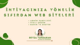 ihtiyaca uygun hızlı ve profesyonel web siteleri hazırlarım