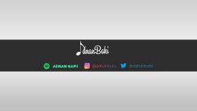 "Adnan Baki" isimli arkadaşım için yaptığım YouTube Banner