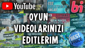 oyun kanalınız için shorts veya uzun video editleyebilirim
