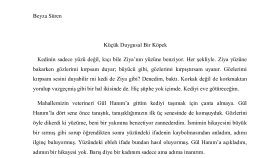 Küçük Duygusal Bir Köpek-Yayımlanmış Öykü