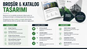 katalog ve broşür tasarlarım