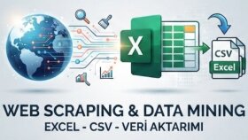 istediğiniz web sitesinden Excel formatında veri çekerim