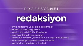 metinlerinizi editörlük ve redaksiyonla düzenlerim