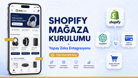 shopify mağazası kurar ve yapay zeka entegre ederim