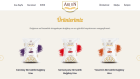 Arı Un Fabrikası web sitesi