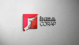 Çorap fabrikası için vektör çizim logo