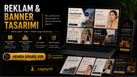 profesyonel olarak reklam, banner tasarımınızı yaparım
