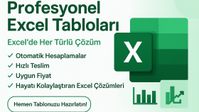 excel ve tüm işleri profesyonel tablolar ve raporlar yaparım