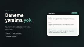 web sitenizdeki hatayı bulup düzeltirim