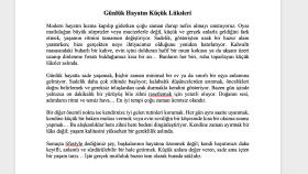 Günlük Hayatın Küçük Lüksleri