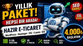 hosting SSL e-posta SEO dahil e-ticaret sitesi kurarım
