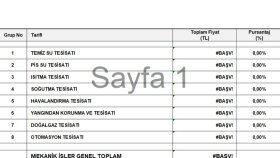 AutoCAD üzerinden mekanik tesisat keşif özeti hazırlıyorum