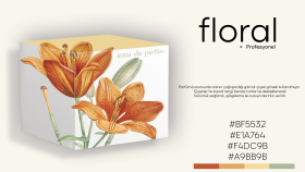 floral- parfüm kutu tasarımı