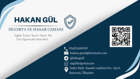 Sigortacı Kartvizit Tasarımı 