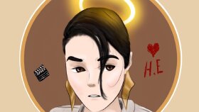 Hande Erçel dijital anime çizim