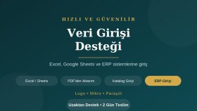 firmanıza hızlı ve güvenilir veri girişi desteği sağlarım