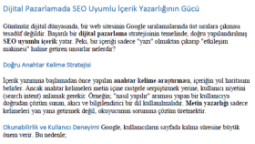 Özgün ve Google Dostu Makale Yazımı