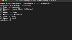 Gerçek Hayat Senaryosu: Java ile Depo Yönetim Sistemi