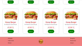 Burger Yiyelim - Menü Sayfası 