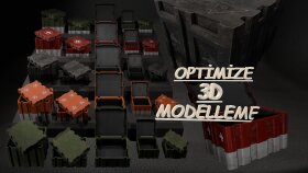 oyunlarınız için optimize 3d modelleme ve texture yaparım
