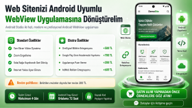 web sitenizi android webview uygulamasına çevirebilirim